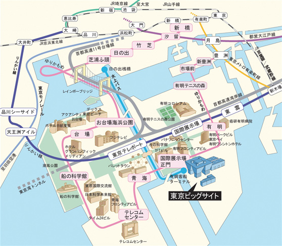 第24回 国際計量計測展｜INTERMEASURE 2010（インターメジャー2010）地図