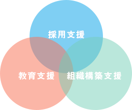 採用支援・教育支援・組織構築支援